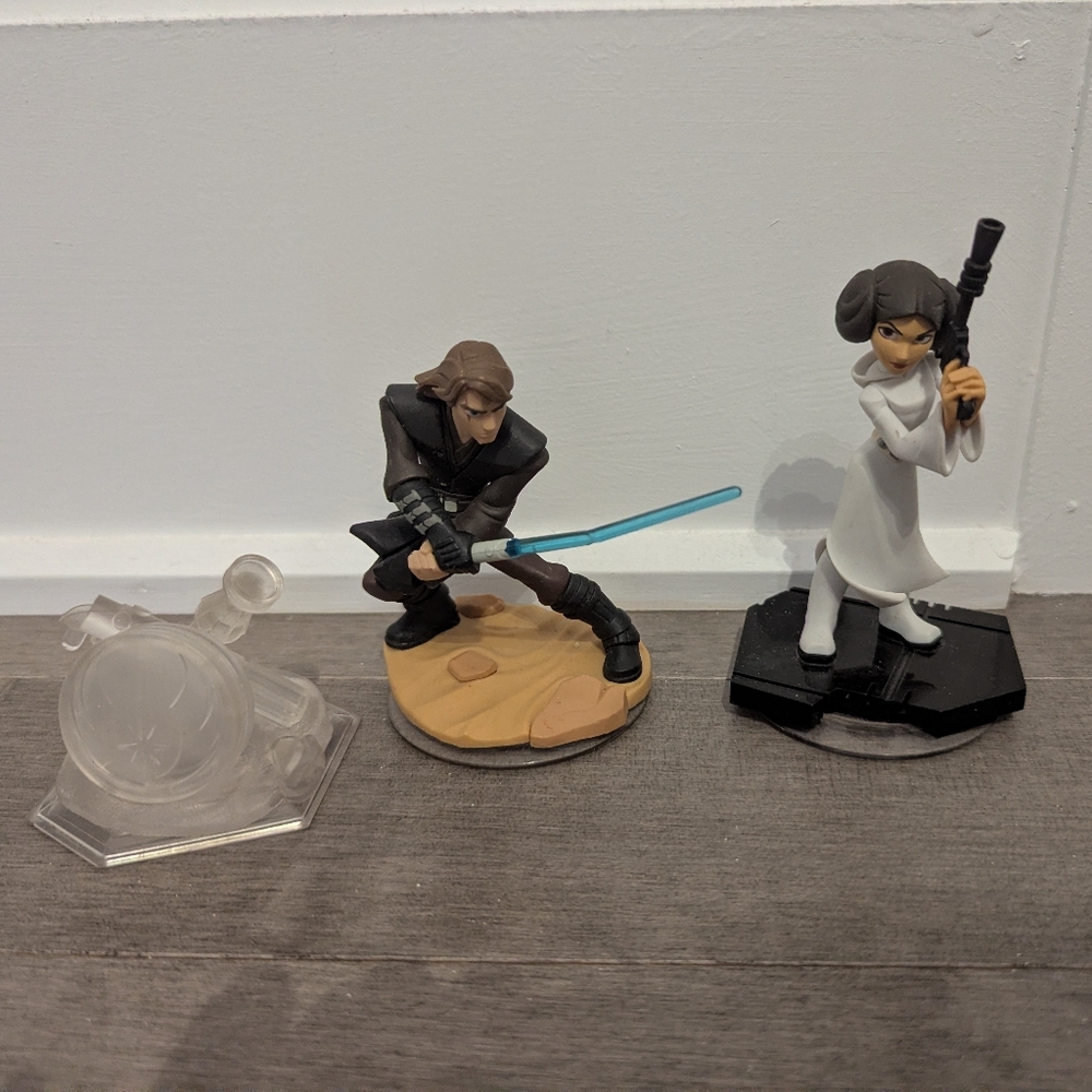 Star Wars Action Figures Anakin Leia And Jedi Figure Disney Infinity Vidéo Game
